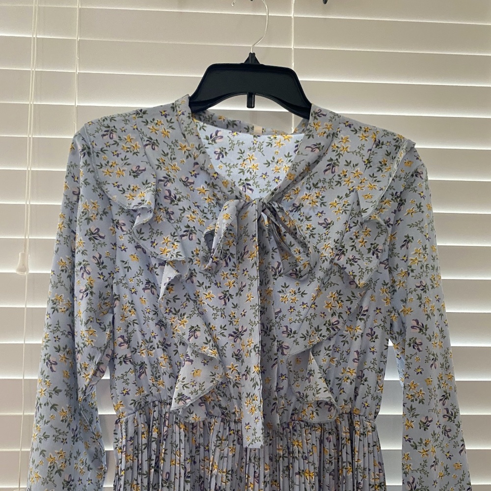 baby blue floral dress